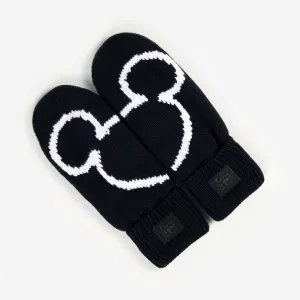 Mickey Mouse Black Mittens