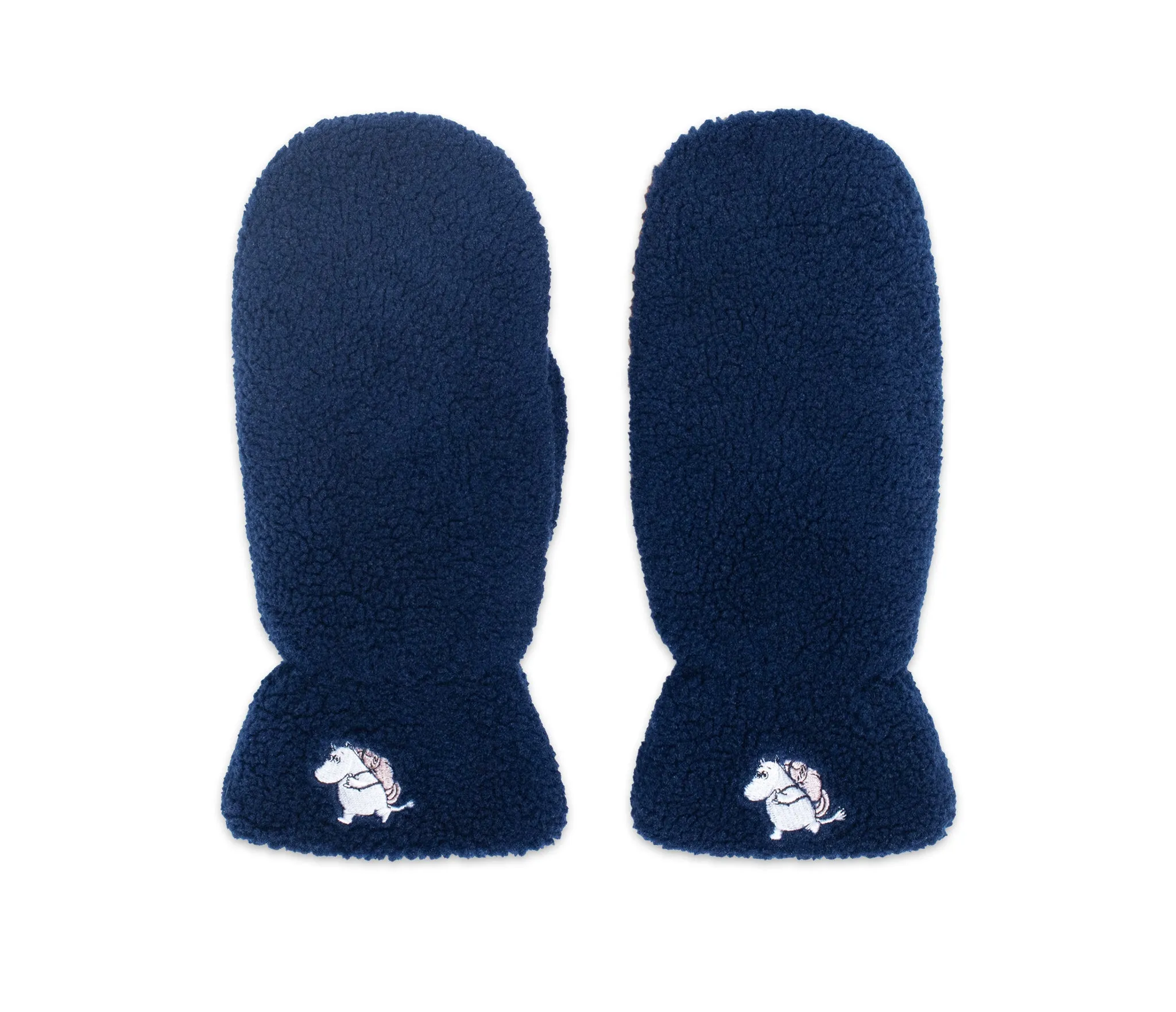 Moomintroll Fluffy Mittens Adult - Navy