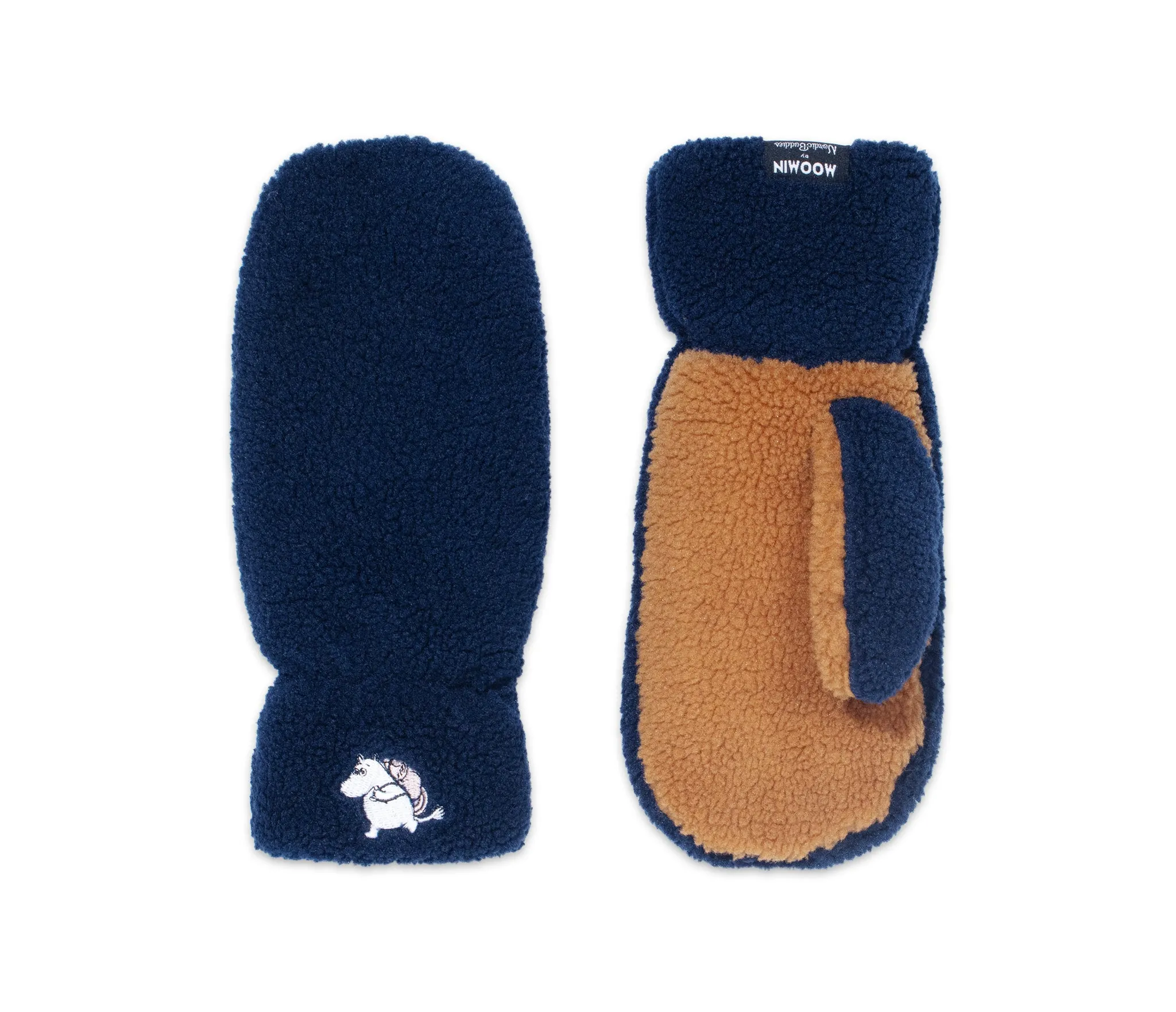 Moomintroll Fluffy Mittens Adult - Navy