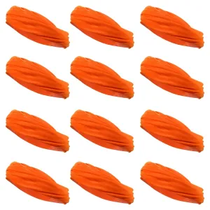 Orange Neck Gaiter Headbands - 12 Pack