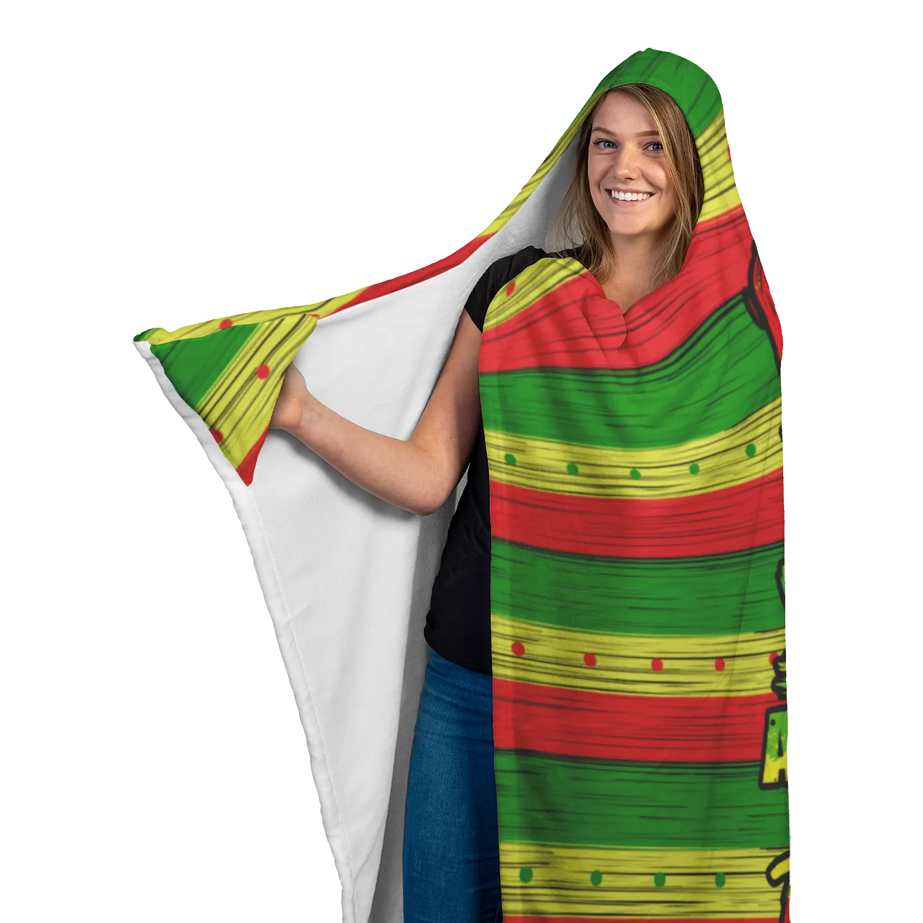 Peace Tribe Vibe Hooded Blanket