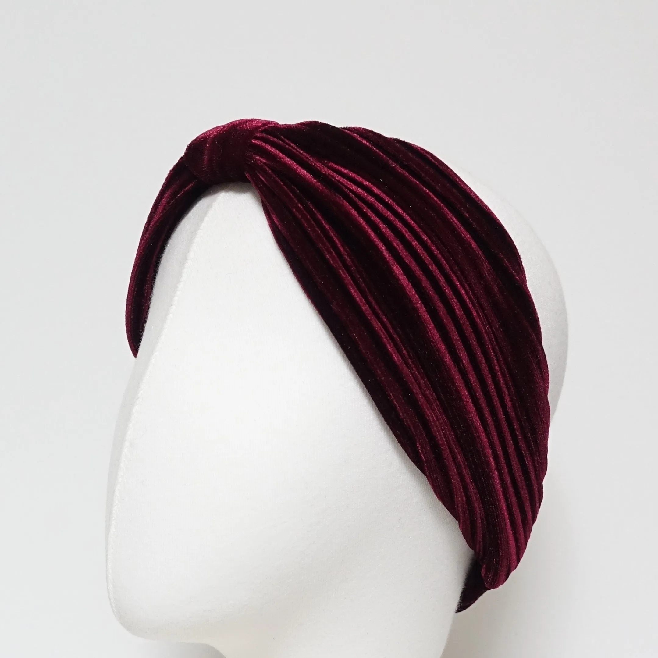 Pleated Velvet Hair Turban elastic Fashion Headband Women Hair Accessories