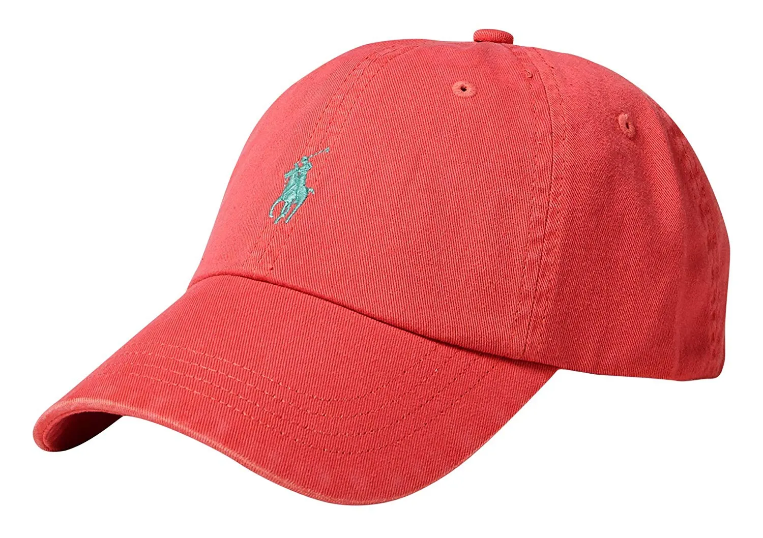 Polo Ralph Lauren Men's Cotton Oxford Baseball Cap Hyannis Red