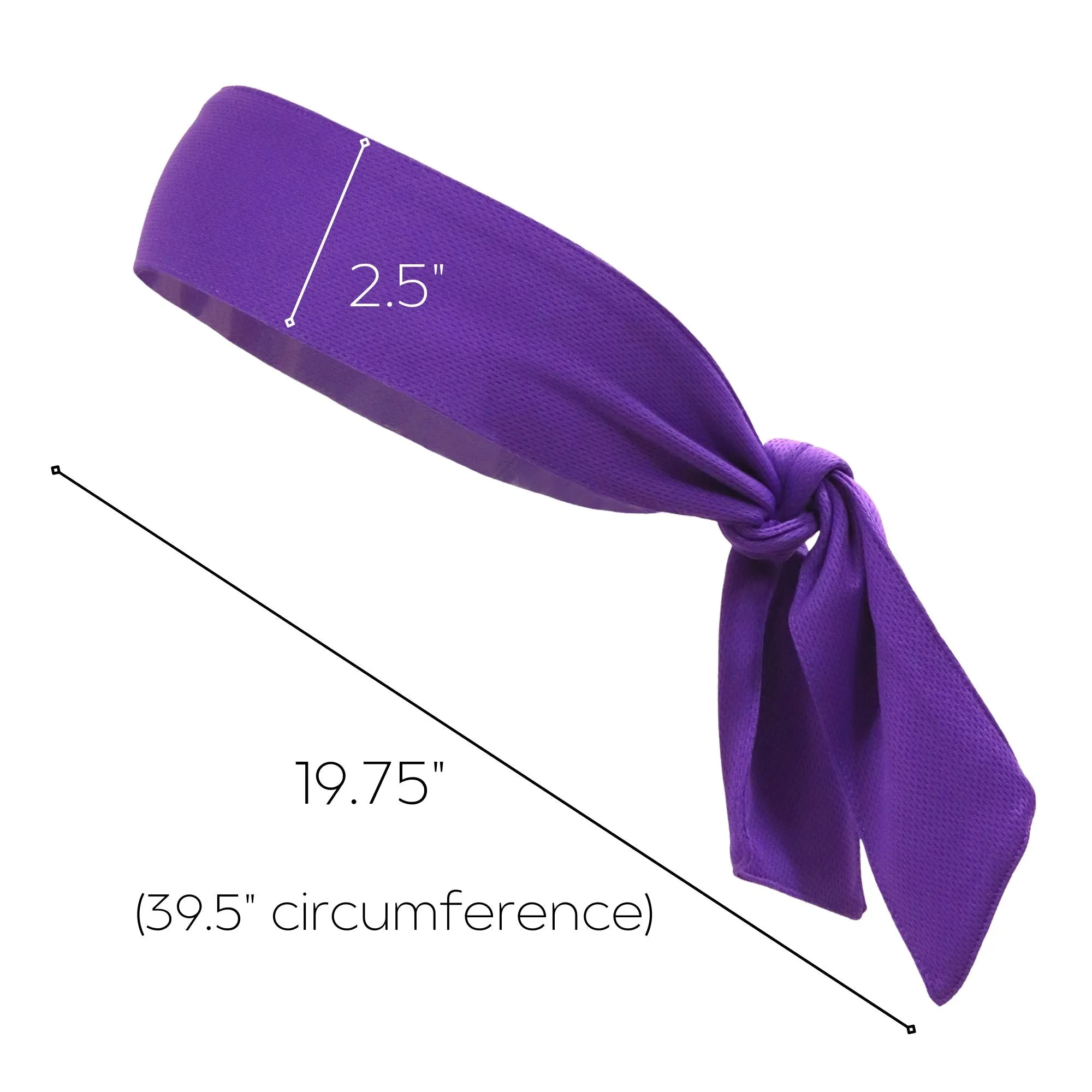 Purple Tie Headband