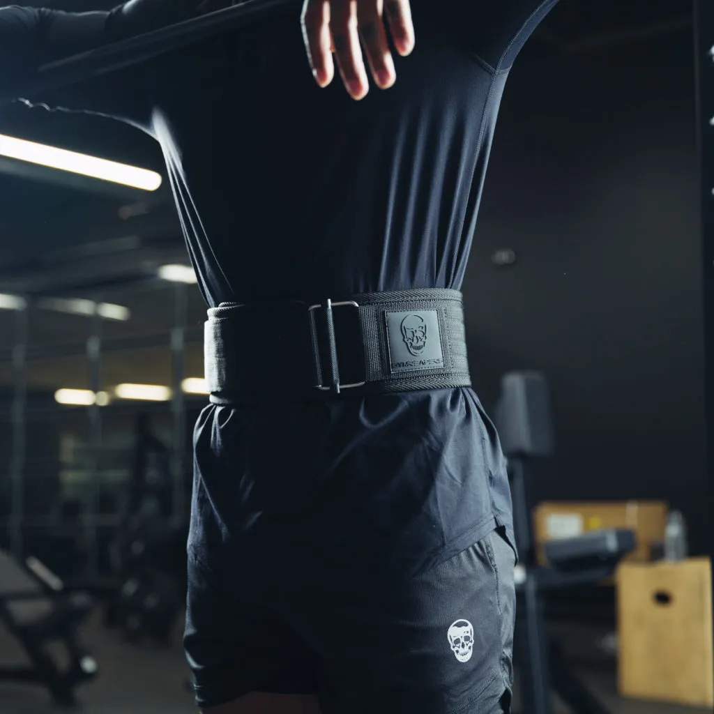 Quick Lock Weightlifting Belt - Black/Black