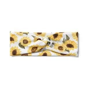 RAVEbandz The Legend- Turban Headband (Sunflowers)