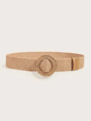 Rory Raffia Belt Camel