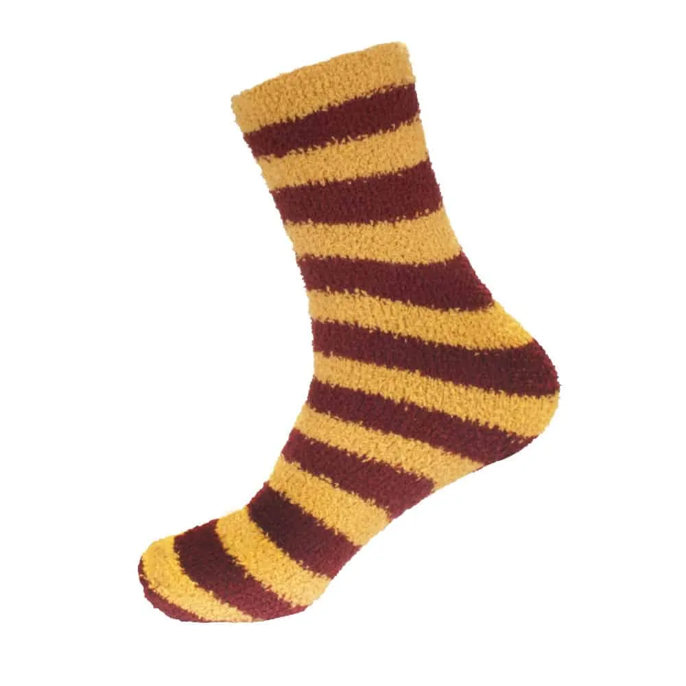 Striped Team Spirit Fuzzy Socks