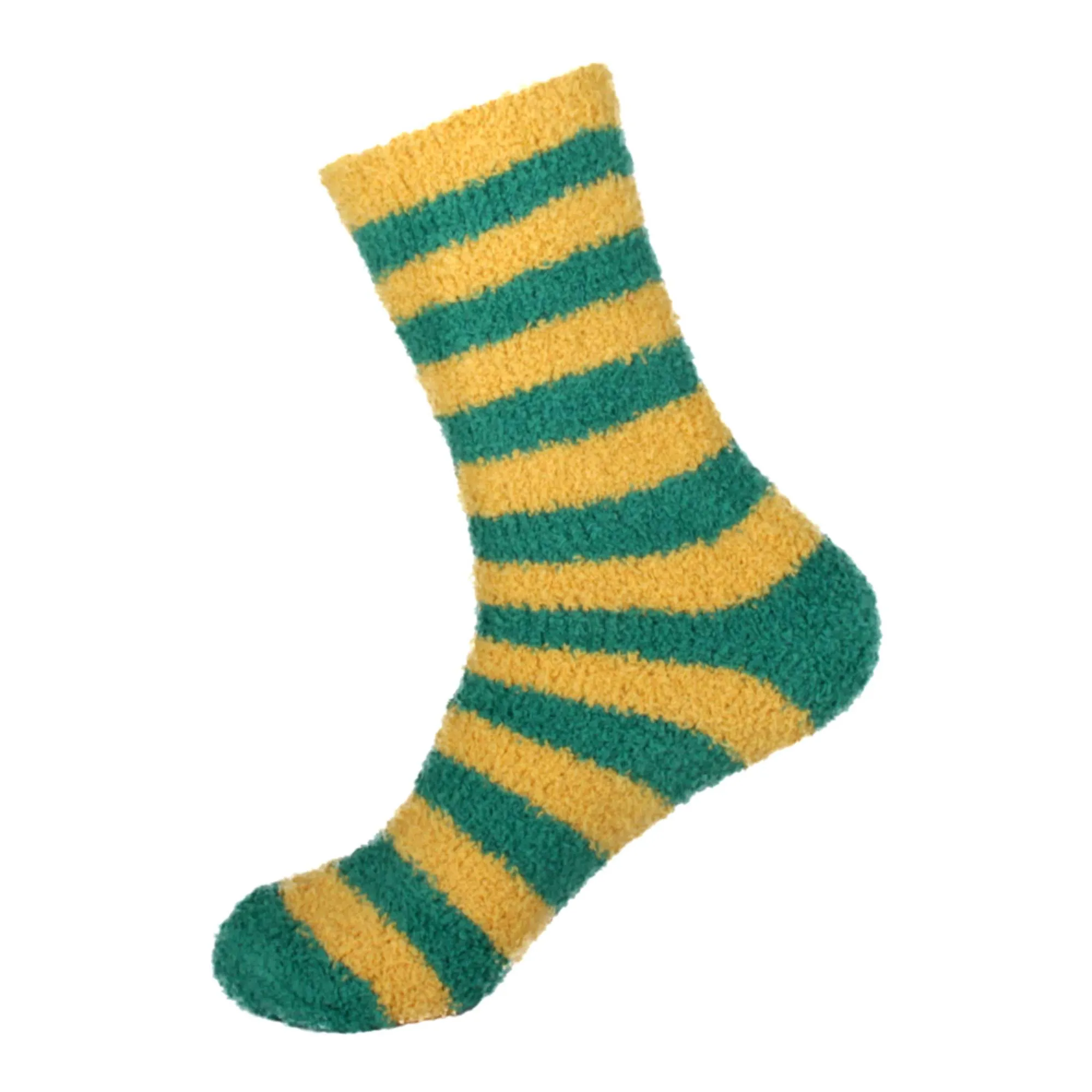 Striped Team Spirit Fuzzy Socks