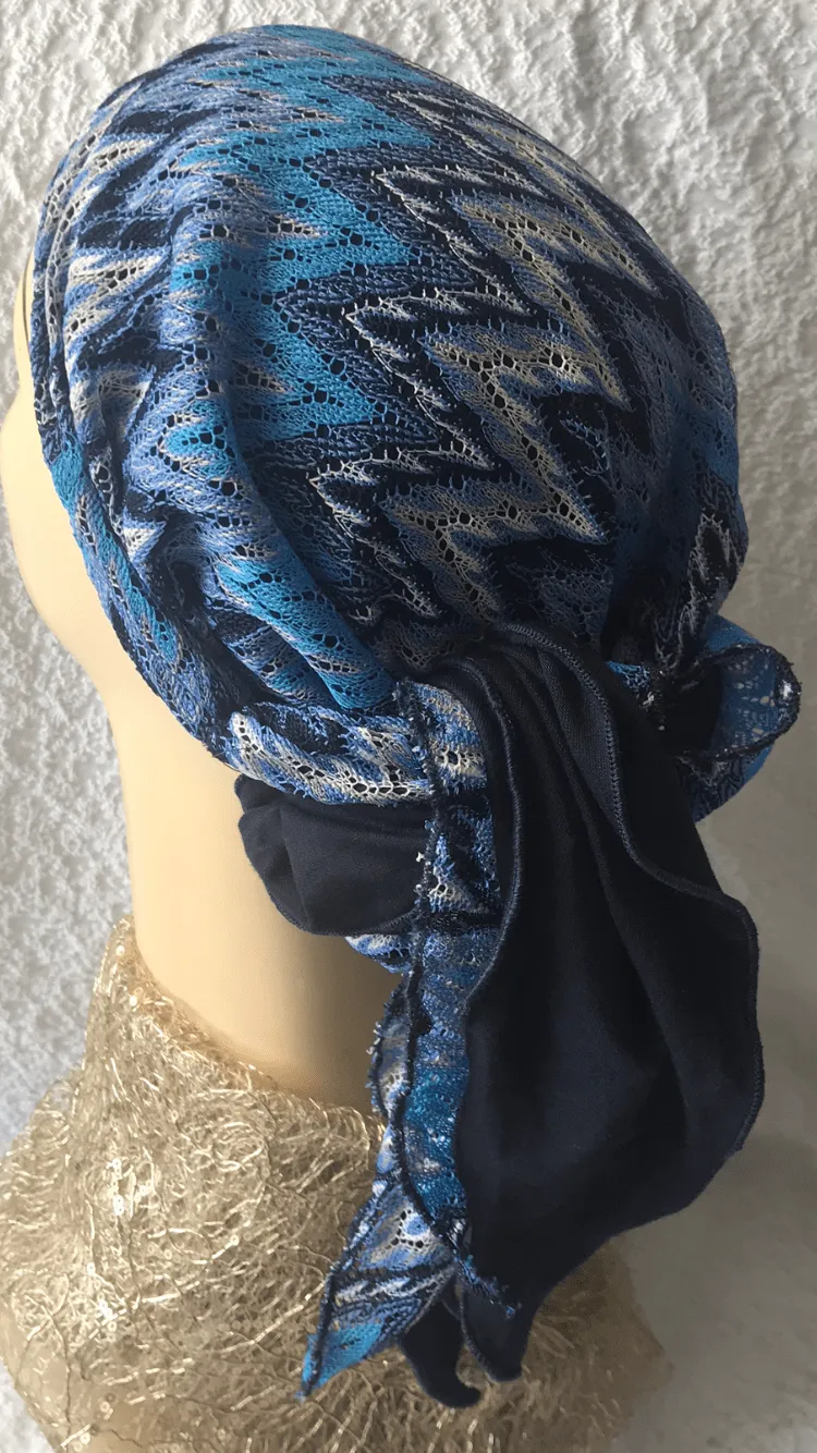 Stunning Uptown Girl Headwear | Tie Back Hat Pre Tied Autumn Fall Head Scarf Hijab Tichel