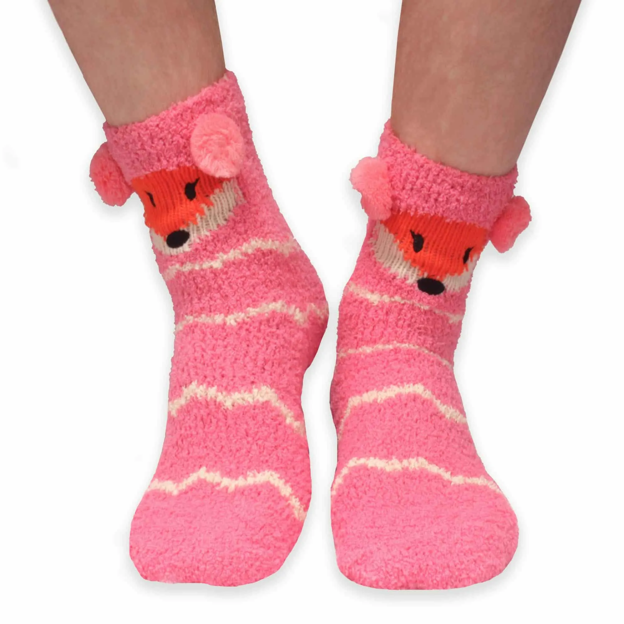 Super Soft Cozy Warm Cute Animal Non-Slip Fuzzy Crew Winter Socks