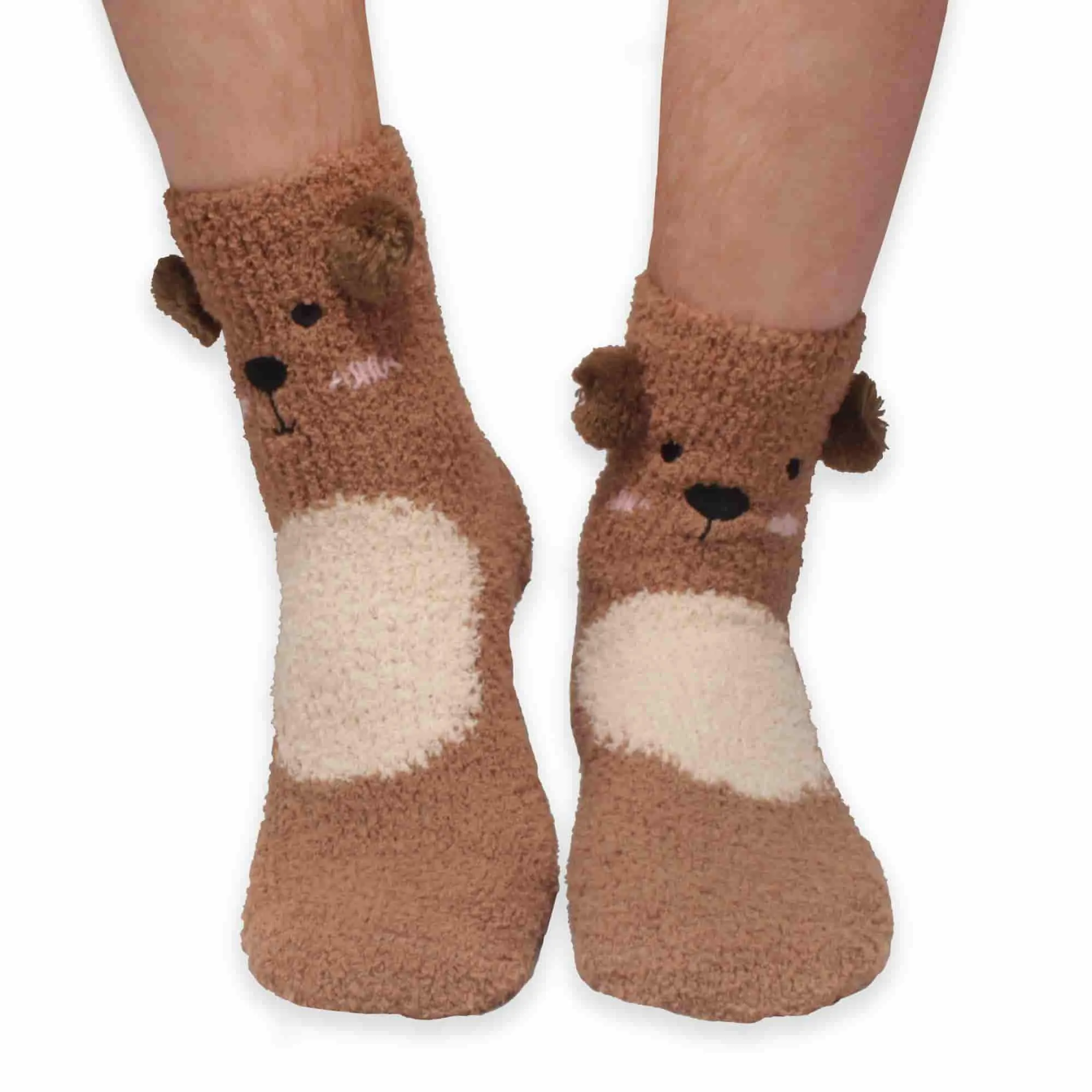 Super Soft Cozy Warm Cute Animal Non-Slip Fuzzy Crew Winter Socks