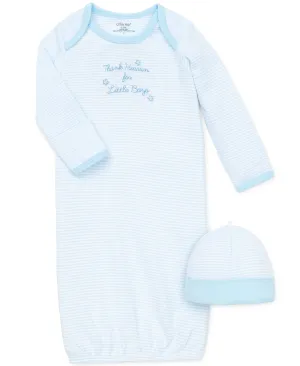 Thank Heaven for Little Boys Sleeper Gown And Hat