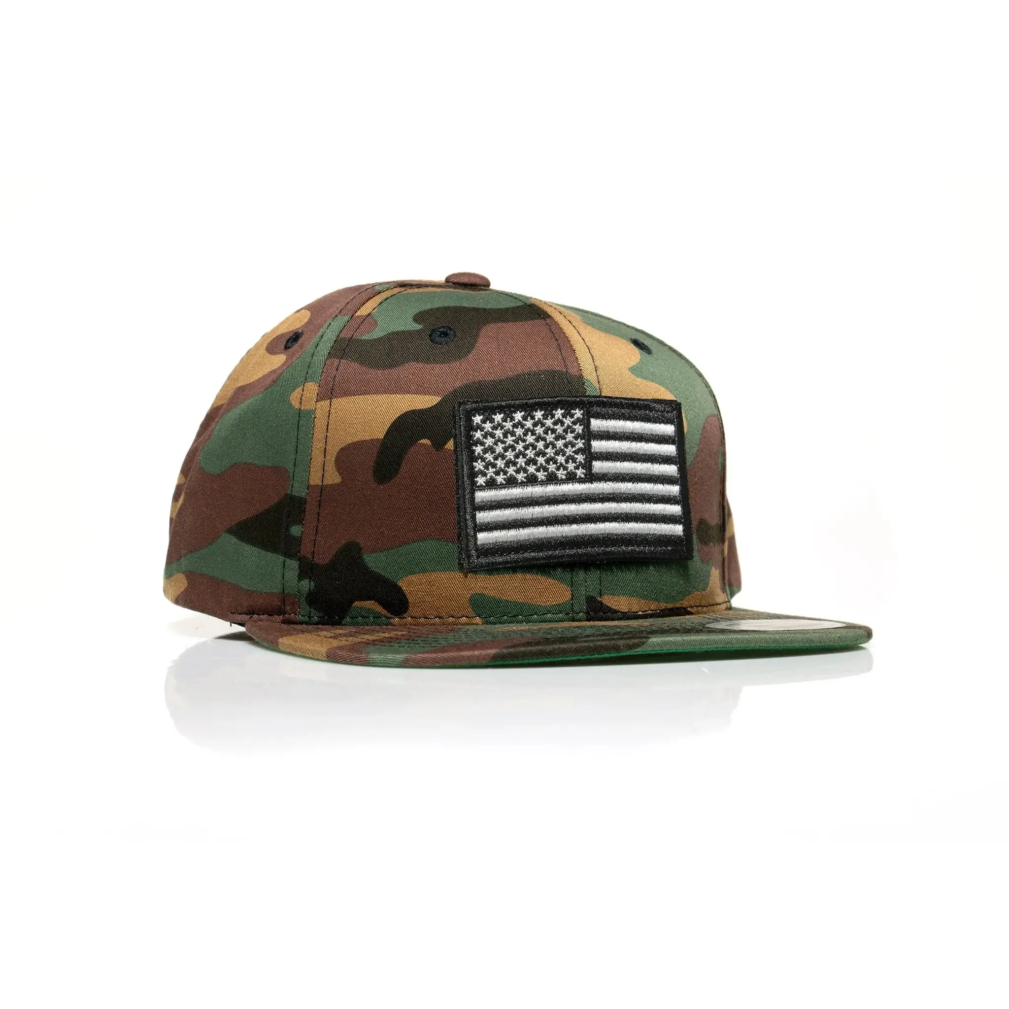 USA Black Flag Patch Snapback