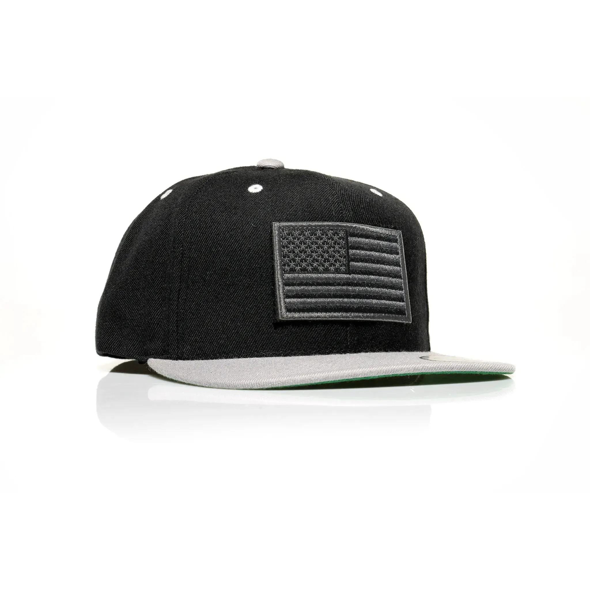 USA Black Flag Patch Snapback