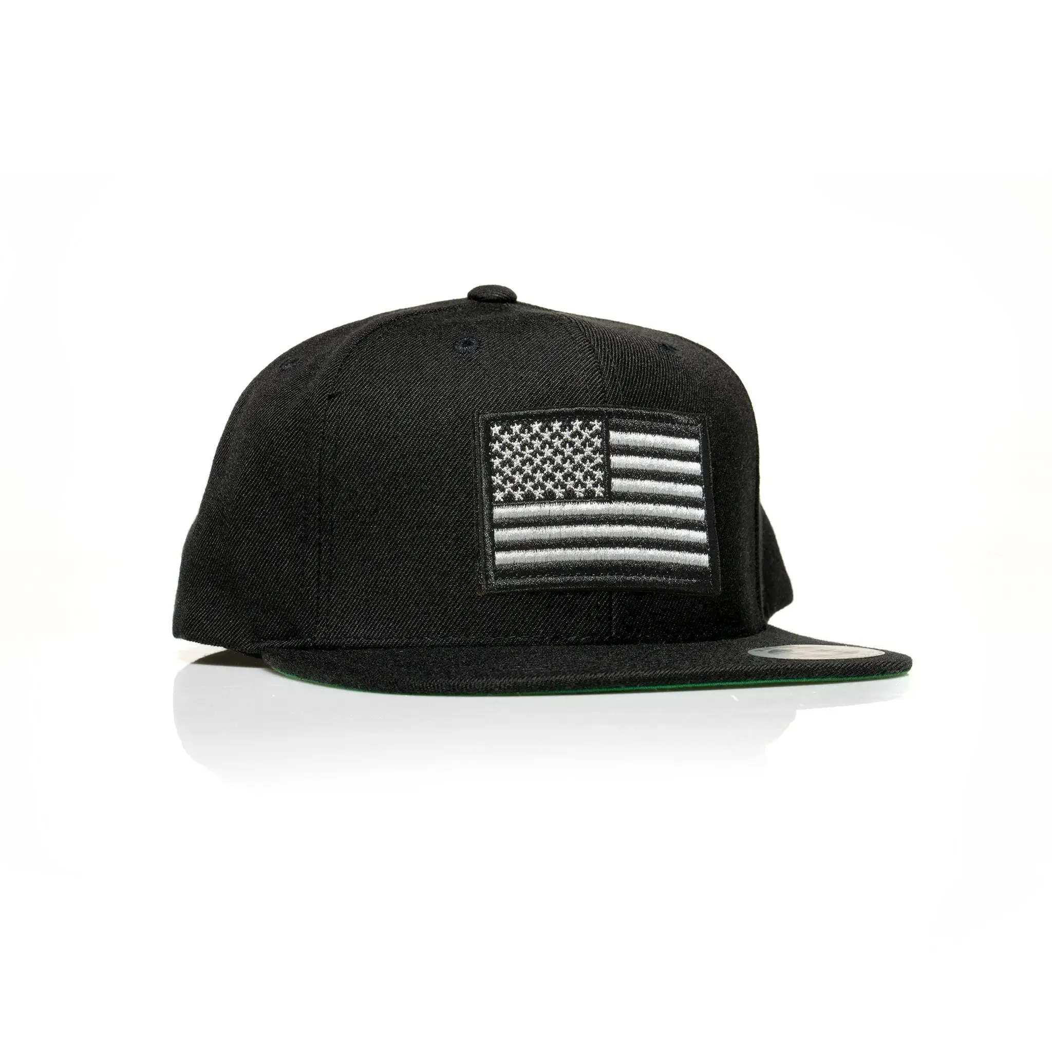 USA Black Flag Patch Snapback