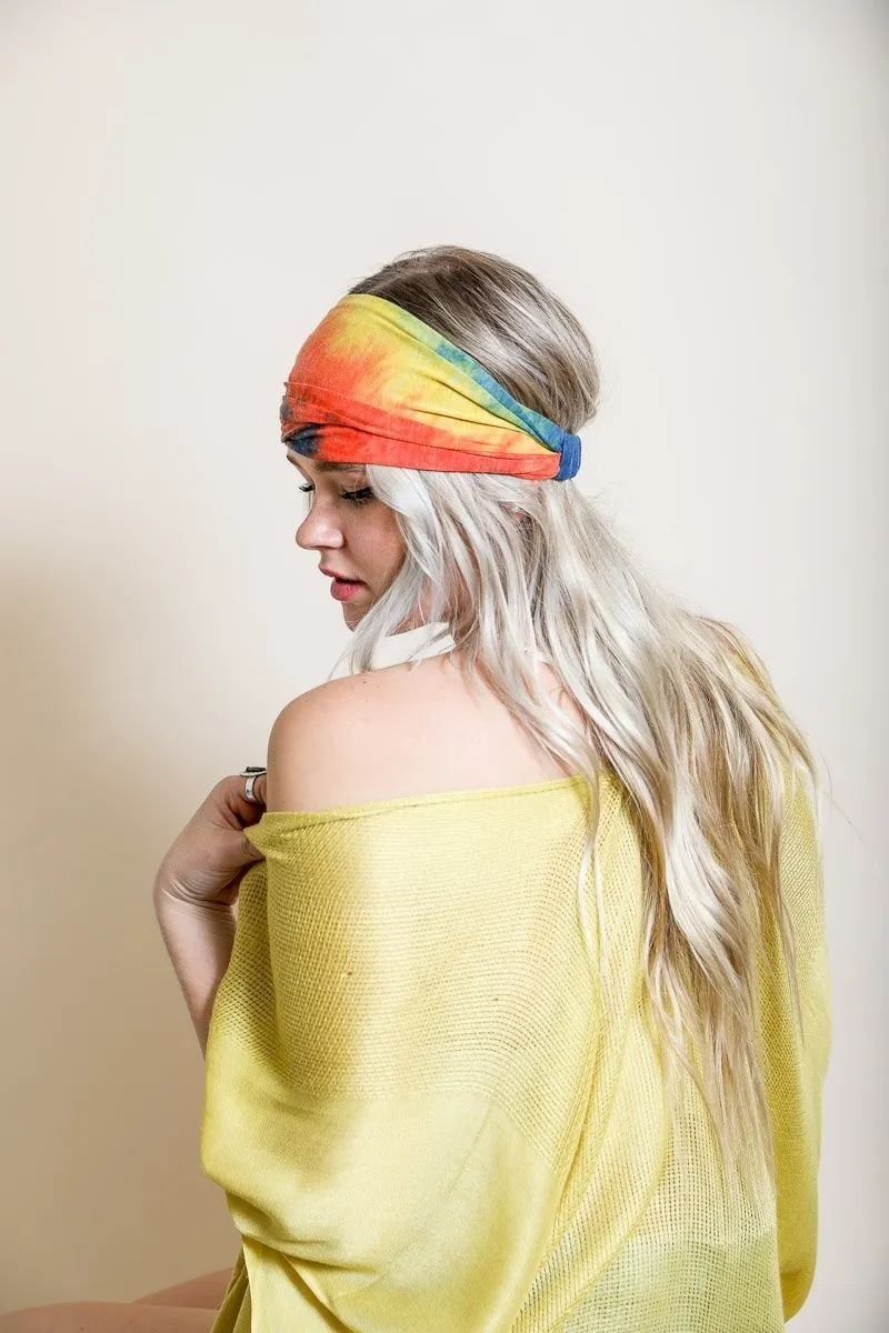 Wide Tie-Dye Headband