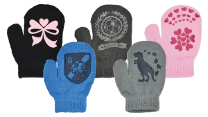 Winter Gloves-Kid's Magic Mittens w/Designer Palm Grip, 2-4